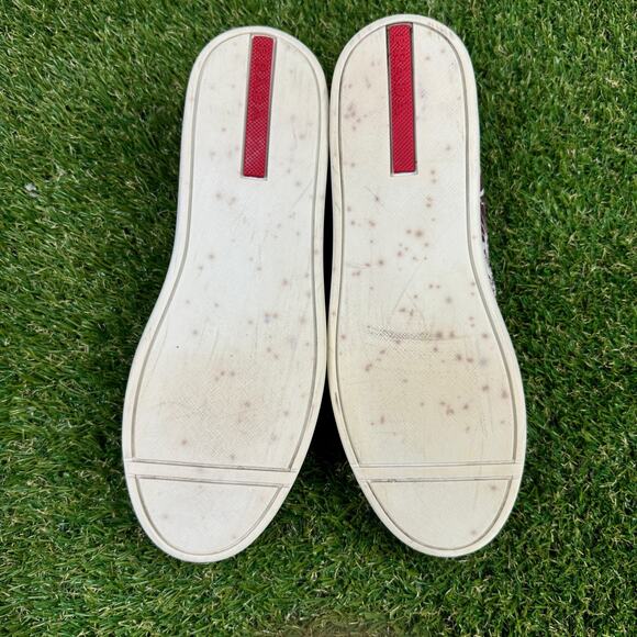 Prada Hibiscus Womens Slip-On Size 7.5 Shoes 3S 5802 - Picture 8 of 9